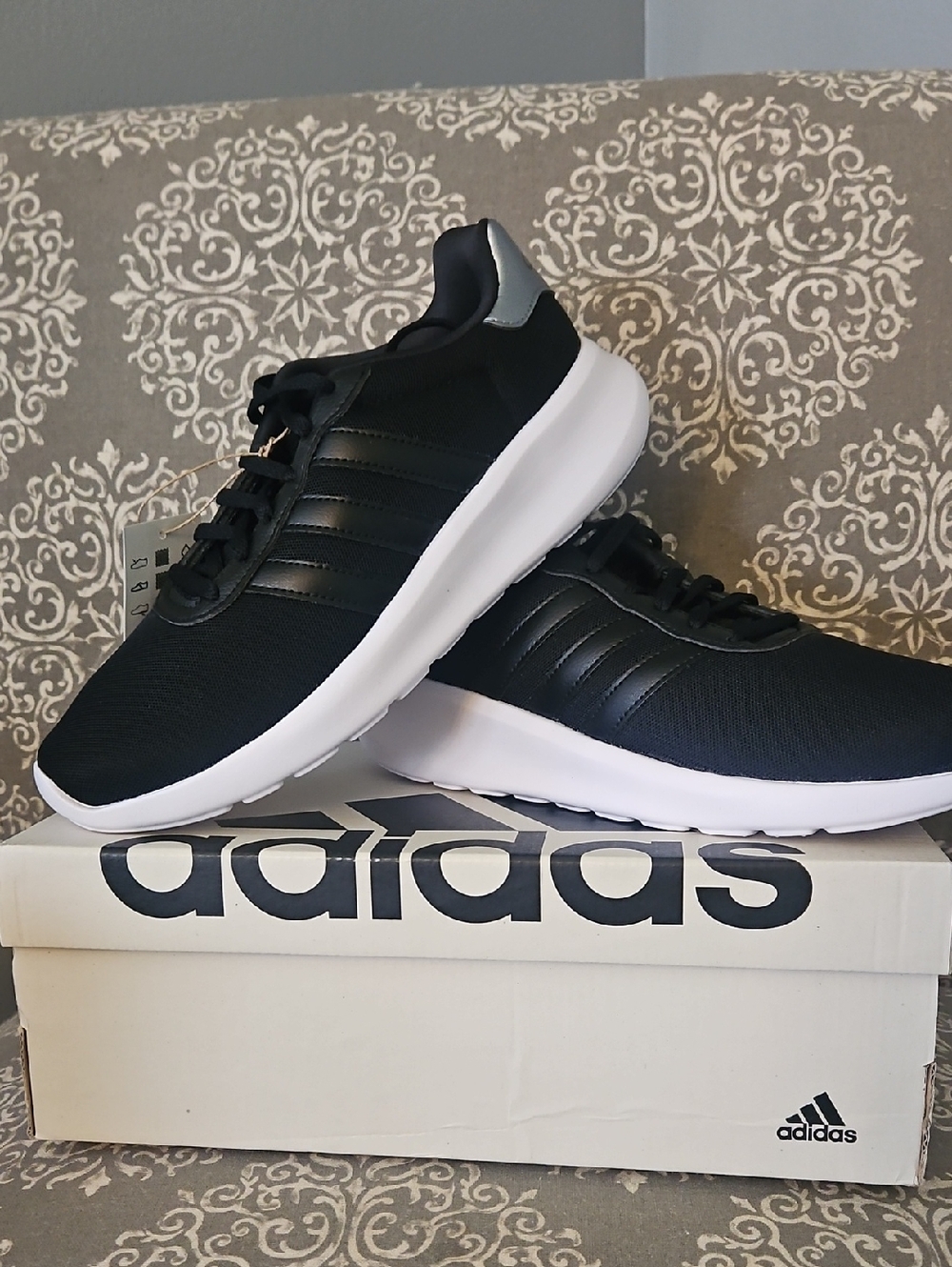 adidas Black and White Lightweight Women's Sneakers